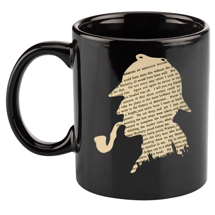 Classic Sherlock Holmes T-Shirt 11oz C Handle Ceramic Mug