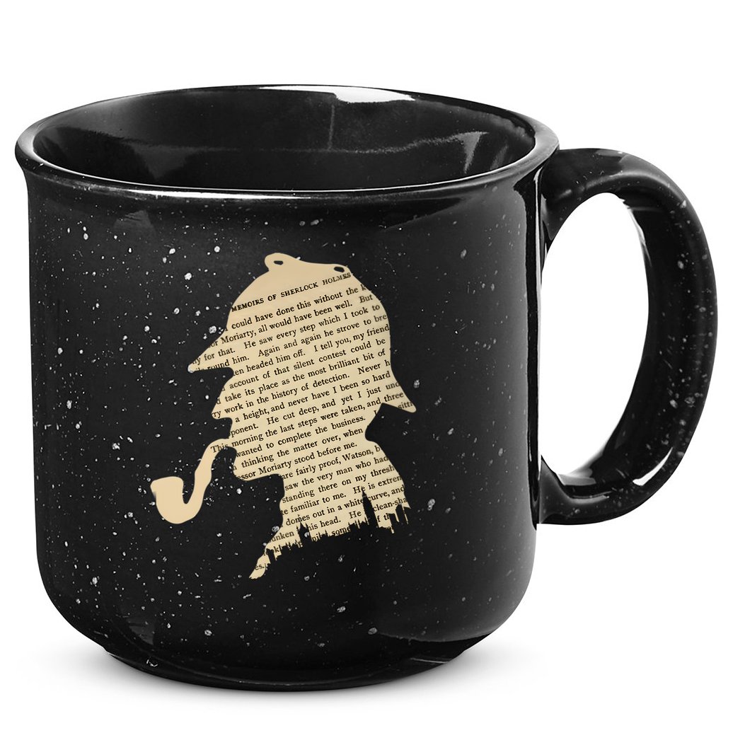 Classic Sherlock Holmes T-Shirt 15oz Campfire Ceramic Mug