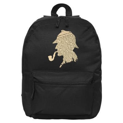 Classic Sherlock Holmes T-Shirt 16 in Basic Backpack