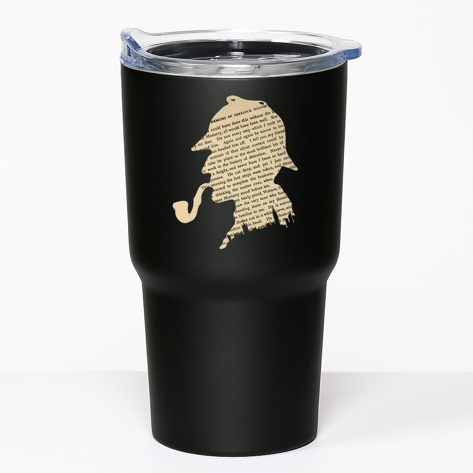 Classic Sherlock Holmes T-Shirt Tumbler