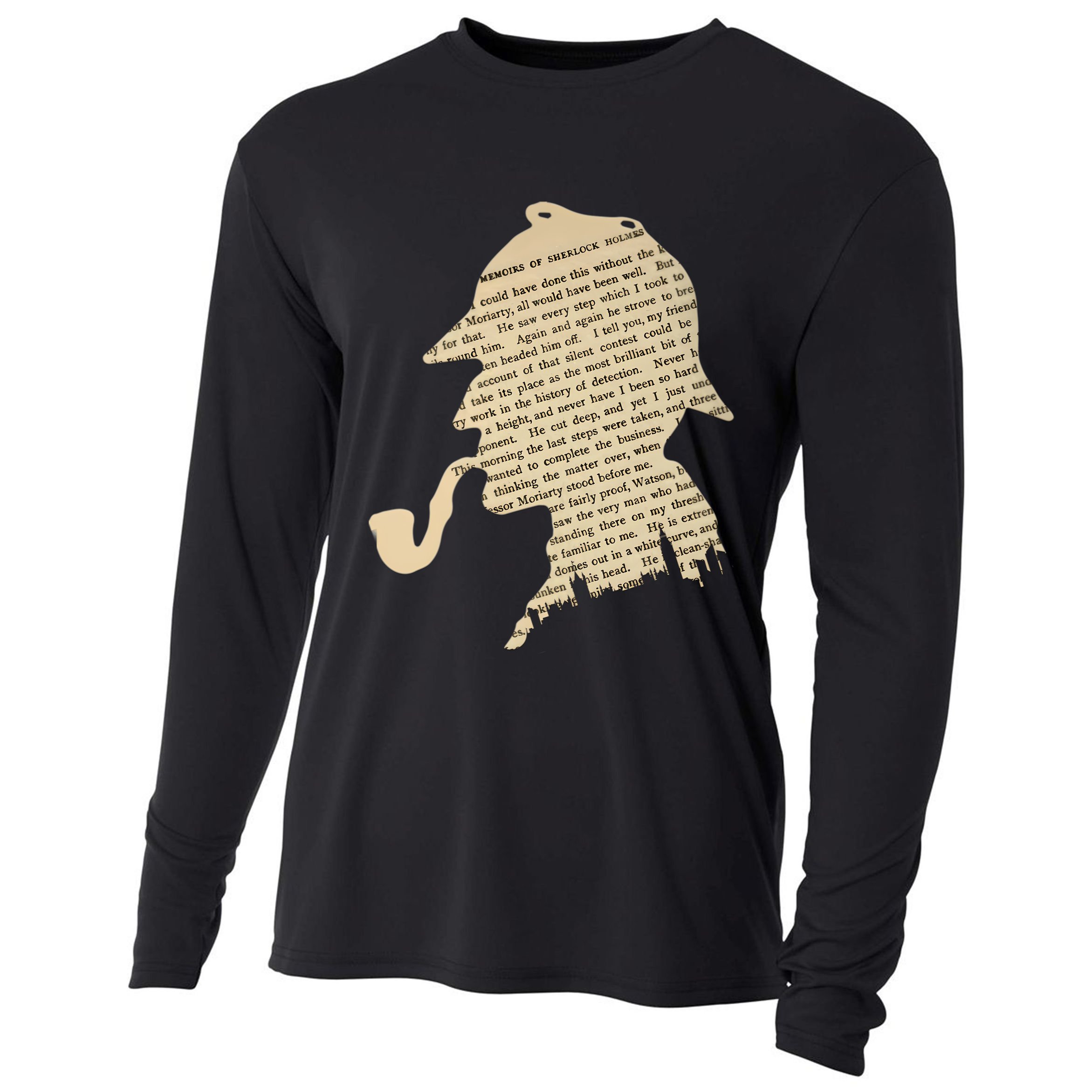 Classic Sherlock Holmes T-Shirt Cooling Performance Long Sleeve Crew