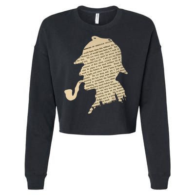 Classic Sherlock Holmes T-Shirt Cropped Pullover Crew