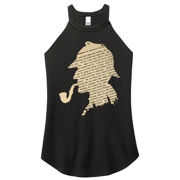 Classic Sherlock Holmes T-Shirt Women's Perfect Tri Rocker Tank