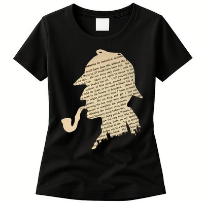 Classic Sherlock Holmes T-Shirt Womens T-Shirt