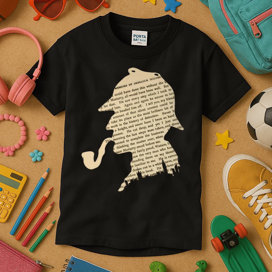 Classic Sherlock Holmes T-Shirt Kids T-Shirt