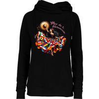 Celebrate Spanish Hispana Mes De La Herencia Hispana Womens Funnel Neck Pullover Hood