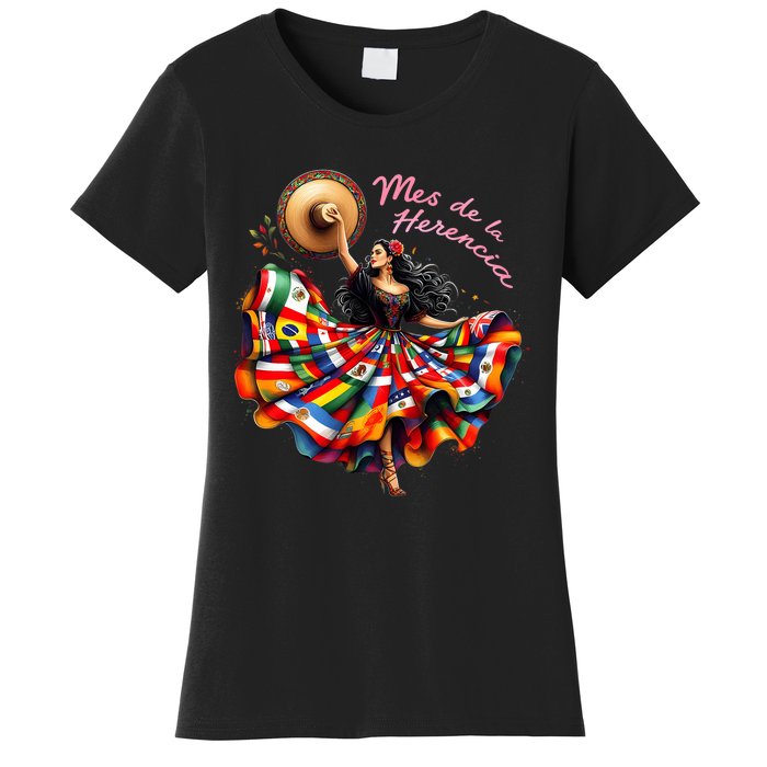 Celebrate Spanish Hispana Mes De La Herencia Hispana Women's T-Shirt