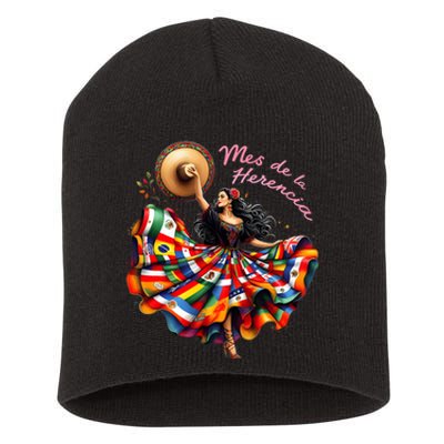 Celebrate Spanish Hispana Mes De La Herencia Hispana Short Acrylic Beanie