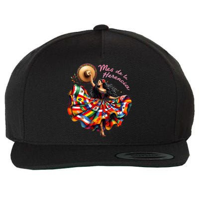 Celebrate Spanish Hispana Mes De La Herencia Hispana Wool Snapback Cap