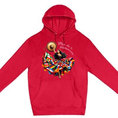 Celebrate Spanish Hispana Mes De La Herencia Hispana Premium Pullover Hoodie