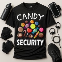 Candy Security Halloween Costume Party Cooling Performance Crew T-Shirt