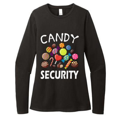 Candy Security Halloween Costume Party Womens CVC Long Sleeve Shirt