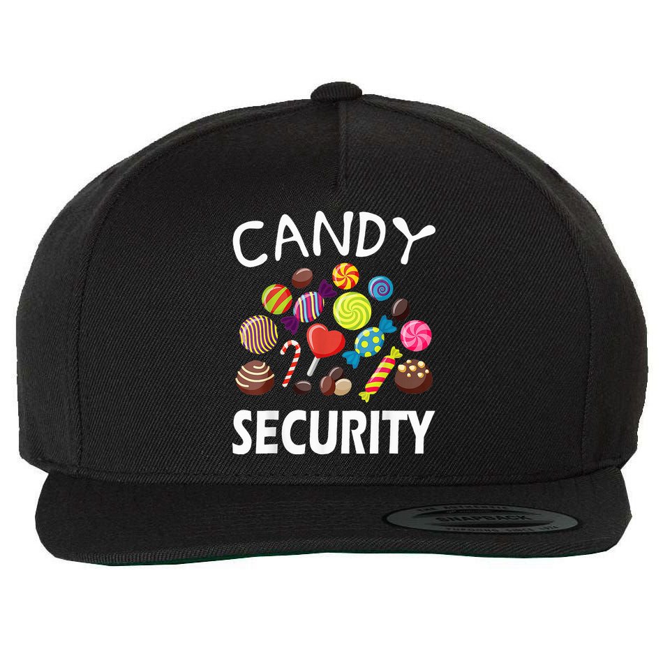 Candy Security Halloween Costume Party Wool Snapback Cap