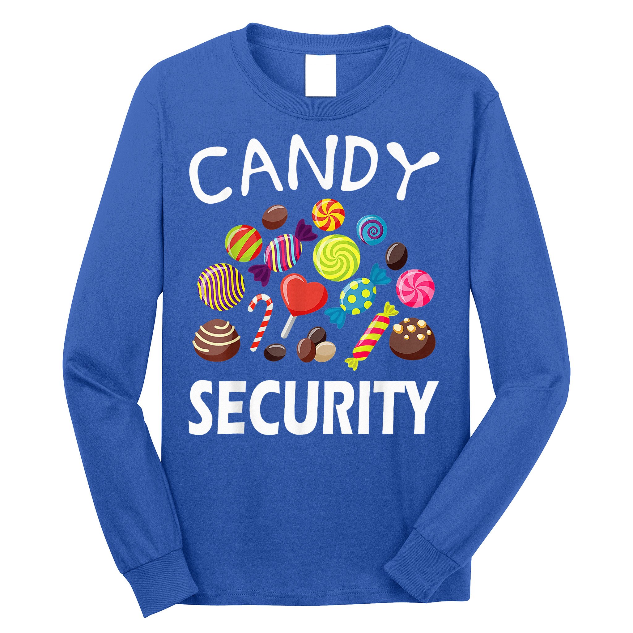 Candy Security Halloween Costume Party Long Sleeve Shirt