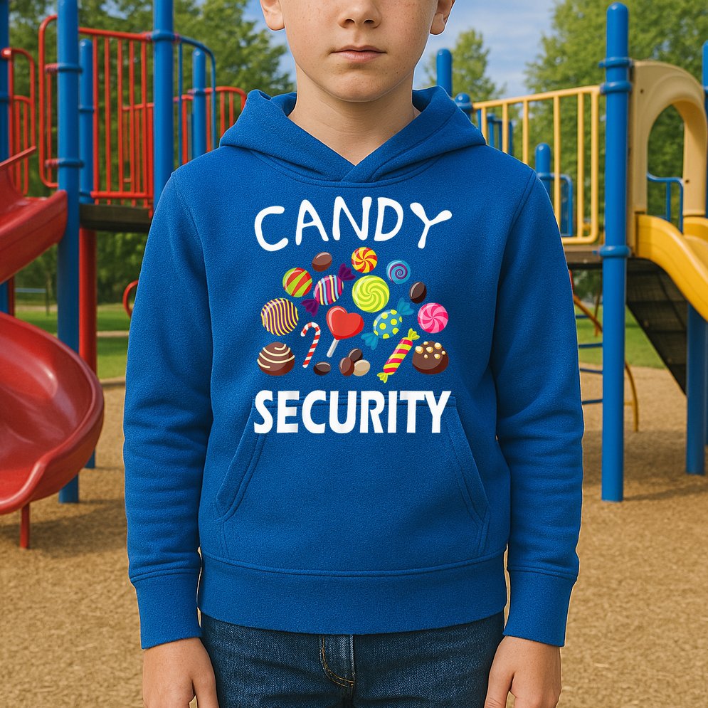 Candy Security Halloween Costume Party Kids Hoodie