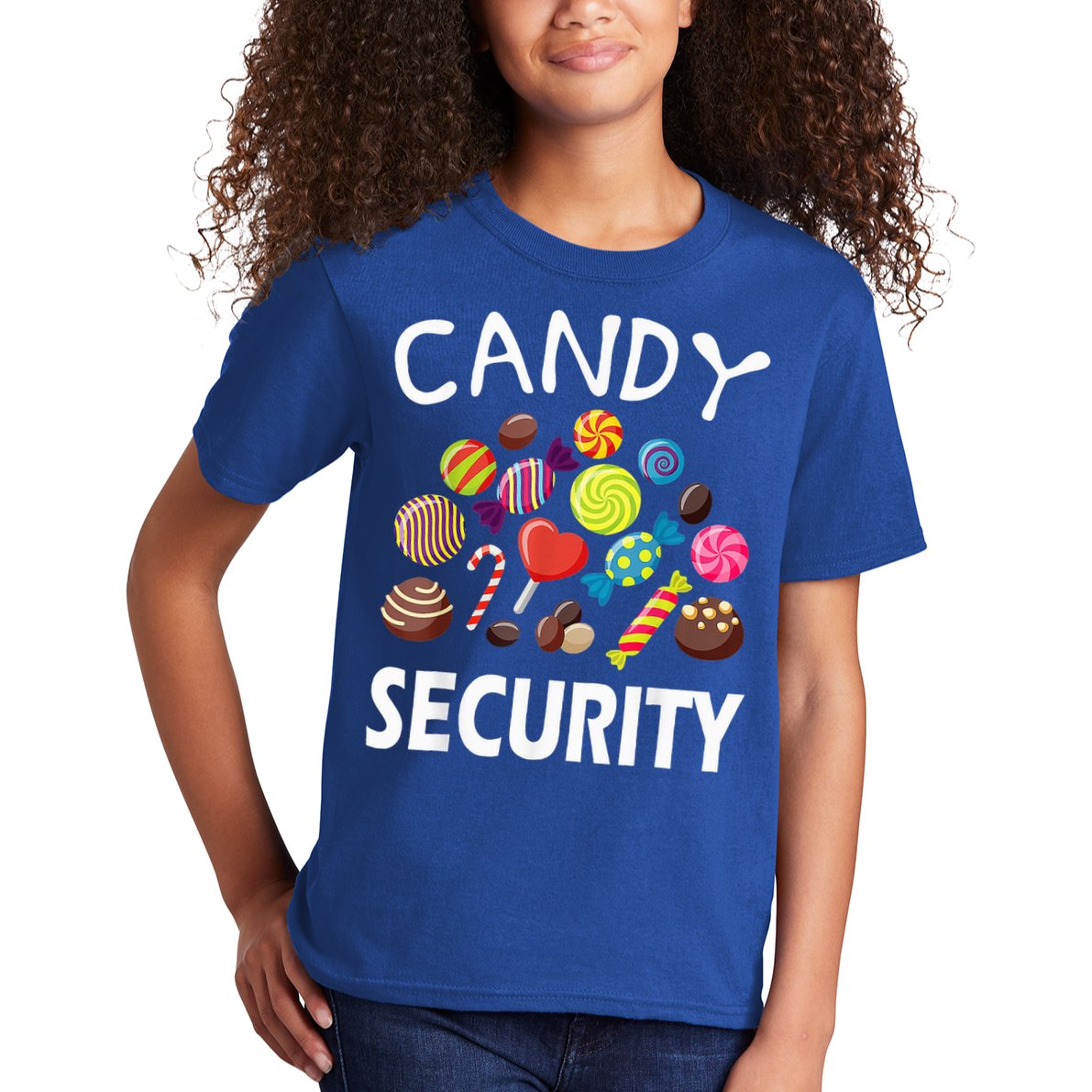 Candy Security Halloween Costume Party Kids T-Shirt