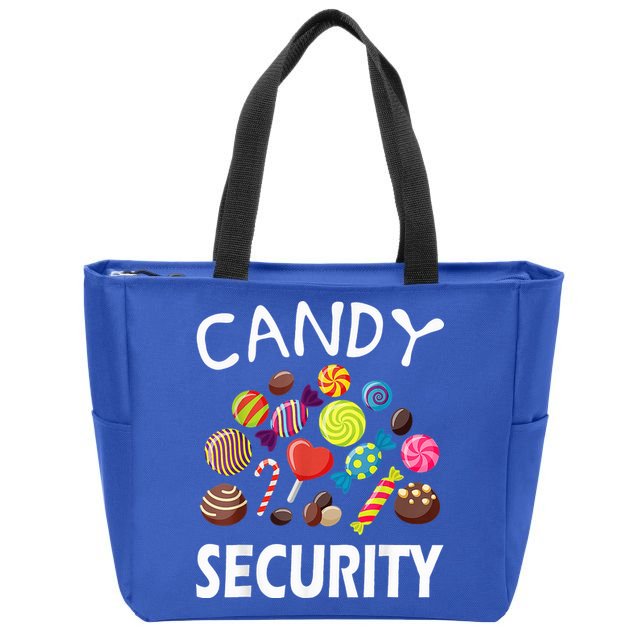 Candy Security Halloween Costume Party Zip Tote Bag