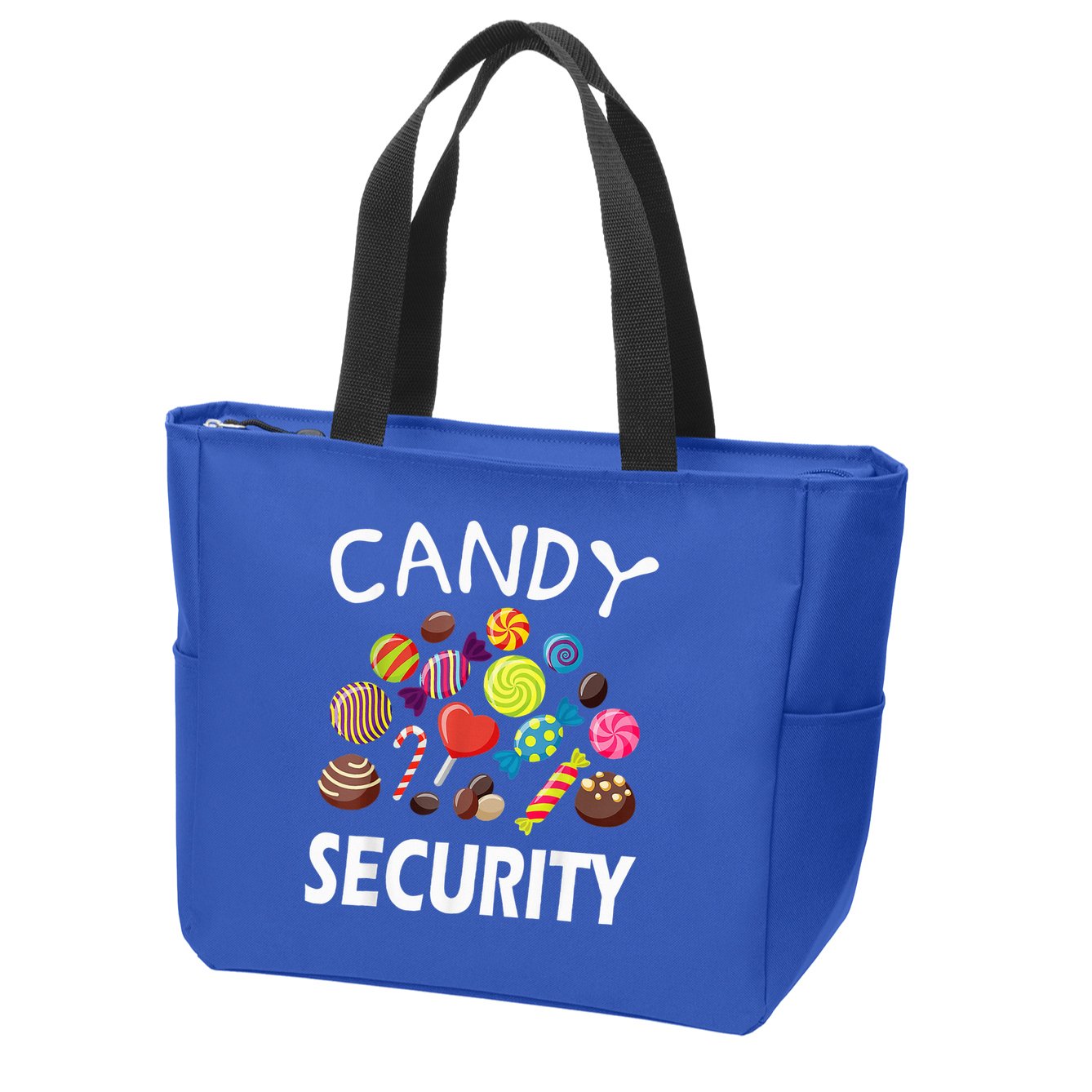 Candy Security Halloween Costume Party Zip Tote Bag