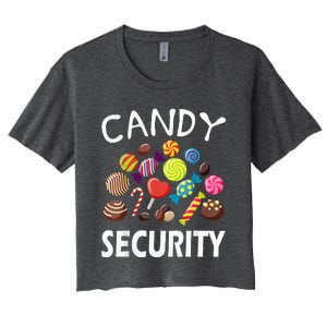 Candy Security Halloween Costume Party Women's Crop Top Tee