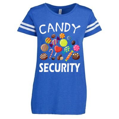 Candy Security Halloween Costume Party Enza Ladies Jersey Football T-Shirt