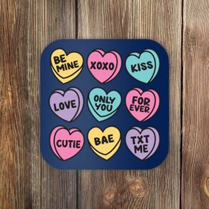 Candy Sweet Hearts Love Valentines Day Coaster