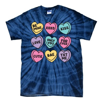 Candy Sweet Hearts Love Valentines Day Tie-Dye T-Shirt