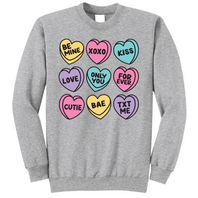 Candy Sweet Hearts Love Valentines Day Sweatshirt