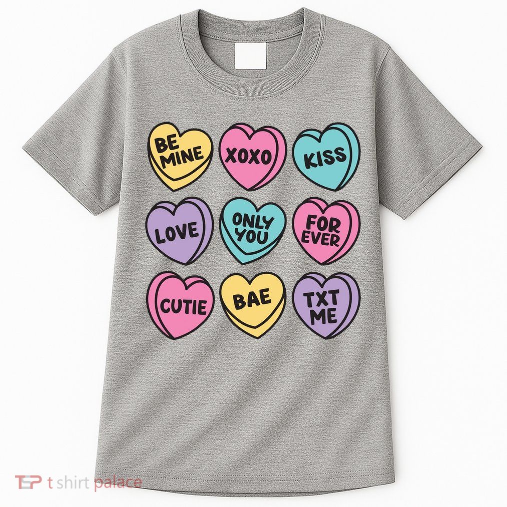 Candy Sweet Hearts Love Valentines Day Tall T-Shirt
