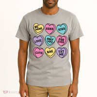 Candy Sweet Hearts Love Valentines Day Tall T-Shirt