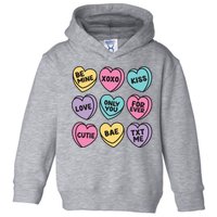 Candy Sweet Hearts Love Valentines Day Toddler Hoodie