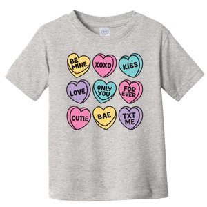 Candy Sweet Hearts Love Valentines Day Toddler T-Shirt