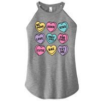 Candy Sweet Hearts Love Valentines Day Women's Perfect Tri Rocker Tank