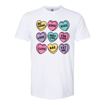 Candy Sweet Hearts Love Valentines Day Softstyle® CVC T-Shirt