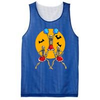 Cheerleading Skeleton Halloween Cheer Skeleton Cheerleader Mesh Reversible Basketball Jersey Tank