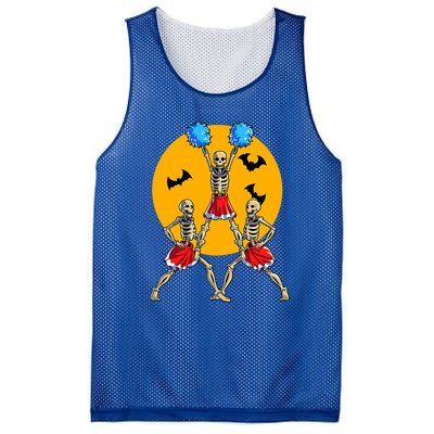 Cheerleading Skeleton Halloween Cheer Skeleton Cheerleader Mesh Reversible Basketball Jersey Tank