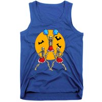 Cheerleading Skeleton Halloween Cheer Skeleton Cheerleader Tank Top