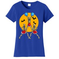 Cheerleading Skeleton Halloween Cheer Skeleton Cheerleader Women's T-Shirt