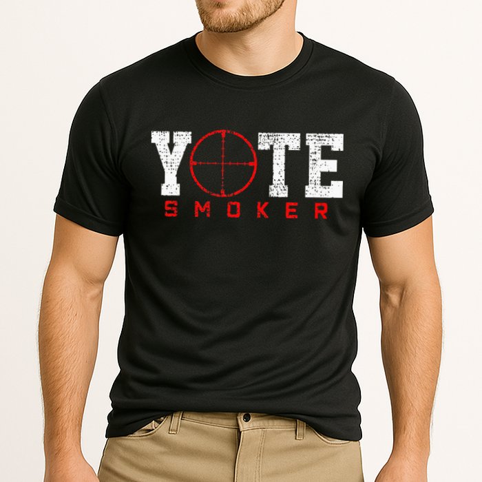 Coyote Smoker Hunter Hunting Cooling Performance Crew T-Shirt