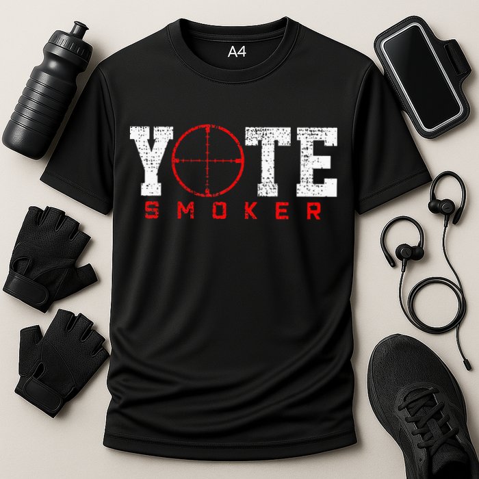 Coyote Smoker Hunter Hunting Cooling Performance Crew T-Shirt