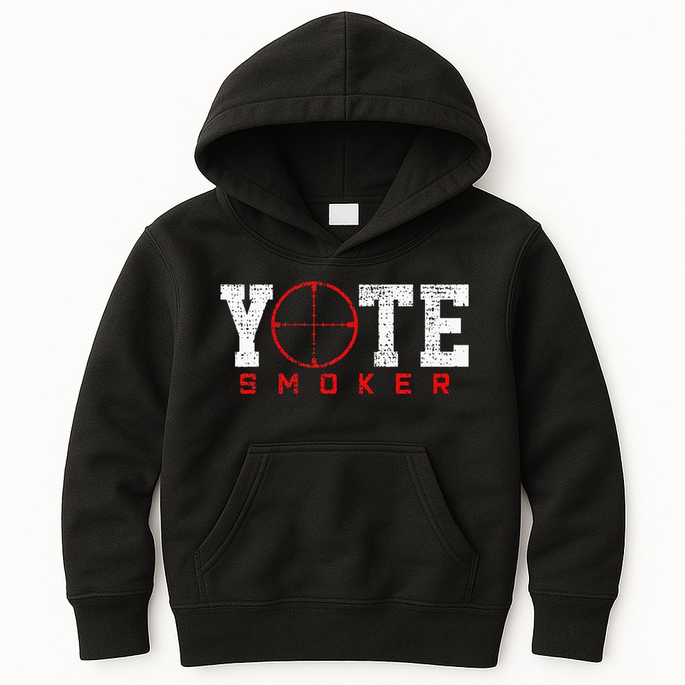 Coyote Smoker Hunter Hunting Kids Hoodie