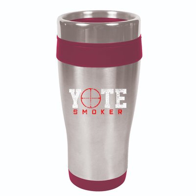 Coyote Smoker Hunter Hunting 16oz Travel Tumbler
