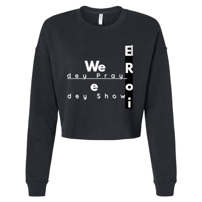 Casual Streetwear hiphop Pidgin letter Cropped Pullover Crew