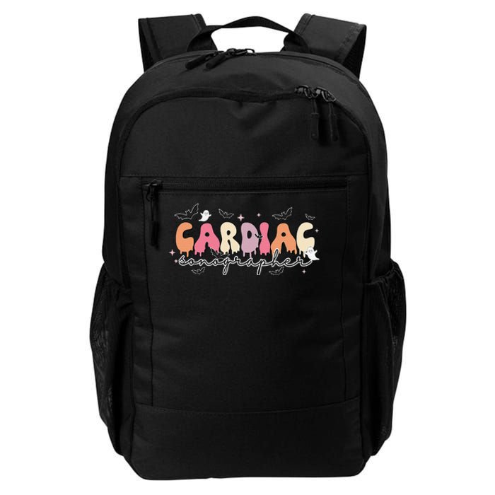 Cardiac Sonographer Halloween Ghosts Echocardiographers Daily Commute Backpack