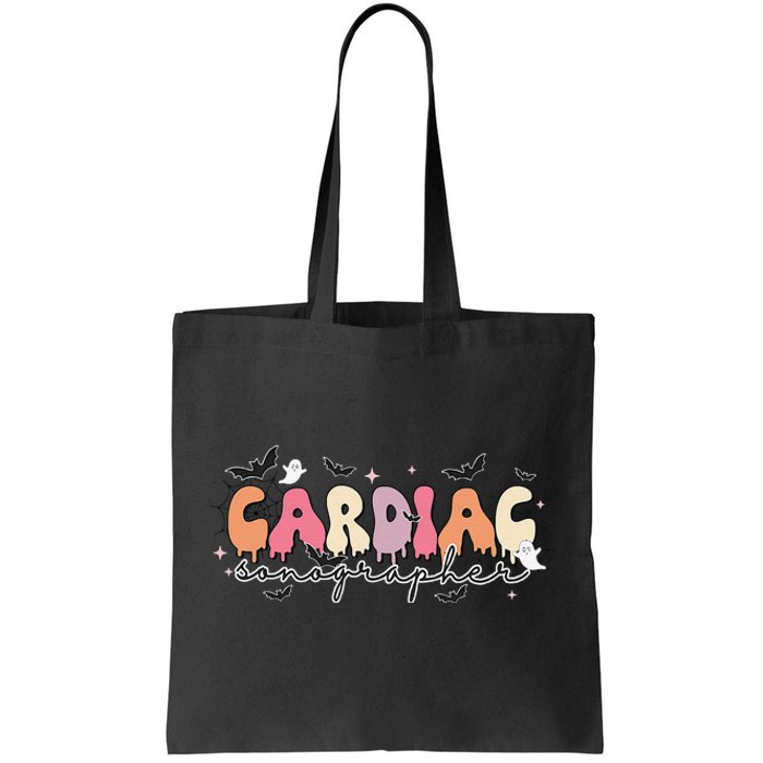 Cardiac Sonographer Halloween Ghosts Echocardiographers Tote Bag