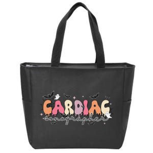 Cardiac Sonographer Halloween Ghosts Echocardiographers Zip Tote Bag