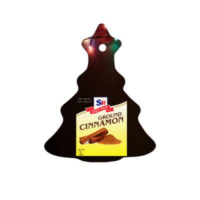 Cinnamon Spice Halloween Costume Ceramic Tree Ornament