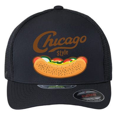 Chicago Style Hot Dog Summer Flexfit Unipanel Trucker Cap