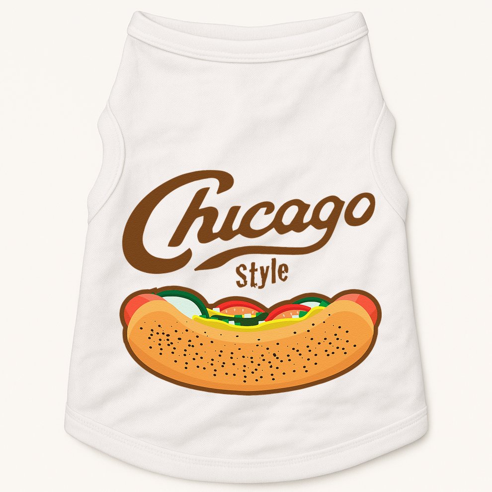 Chicago Style Hot Dog Summer Doggie Tank