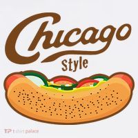 Chicago Style Hot Dog Summer Tall T-Shirt