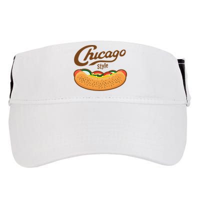 Chicago Style Hot Dog Summer Adult Drive Performance Visor
